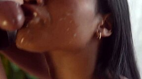 Hot ebony babe's juicy ass and pink pussy take brother-in-law's monster cock deep