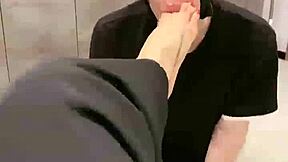 chinese mistress shares foot routine live stream vibes