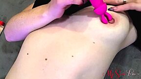 hey real couple, wanna watch our valentines day glass dildo and clit vibrator play close up?
