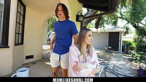 big ass milf stepmom's tight asshole stuffed by stepson's monster cock hardcore