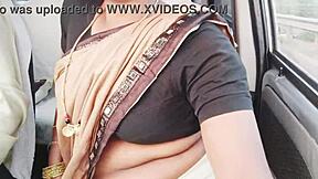 Indian Call Girl's Car Ride Filled with Telugu Dirty Talk Orgasms