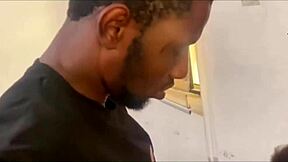 Africa Lovers' Leaked Hardcore Creampie Fuck with Wet Ebony Pussy Licking!