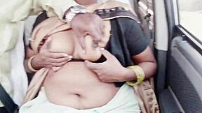 Indian Call Girl's Car Ride Filled with Telugu Dirty Talk Orgasms