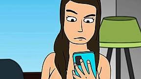 my girlfriends slept with dad on the sofa