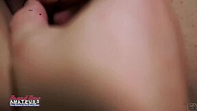 Skinny brunette coed emma teases her soft feet milking a throbbing cock