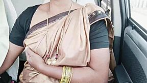 Indian Call Girl's Car Ride Filled with Telugu Dirty Talk Orgasms