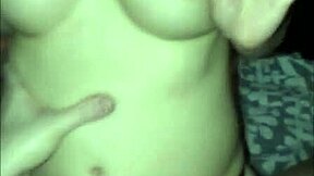 Tiny Asian Teen Pulls Panties Aside To Ride Big Tits Bouncing