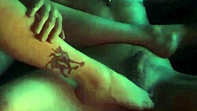 i give my stepbrother a sexy oiled footjob so sensual