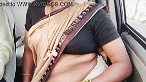 Indian Call Girl's Car Ride Filled with Telugu Dirty Talk Orgasms