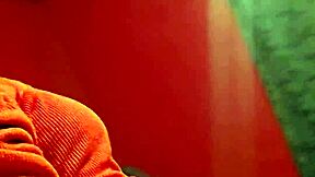 Wife steps out of shower for creamy finish