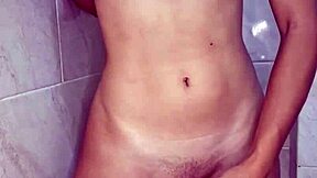 Touching Horny Body Everywhere in Shower Masturbation