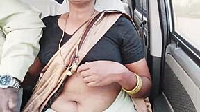 Indian Call Girl's Car Ride Filled with Telugu Dirty Talk Orgasms