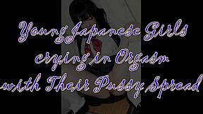 i cry shaking in orgasm my young japanese pussy spread wide open