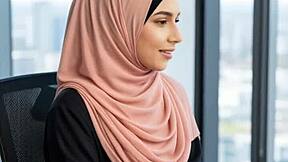 arab office tease bends over begging for sneaky wet pussy pound