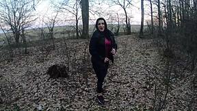 outdoor risky sex compilation has wives flashing asses getting licked and fucked