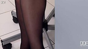 Nurse tests patient's tight twat