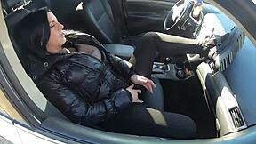 outdoor risky sex compilation has wives flashing asses getting licked and fucked