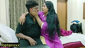 chubby indian housewife bent over doggystyle pussy fucked rough with hindi audio