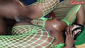 i'm poundin this hot black girl's juicy ass so hrd!!