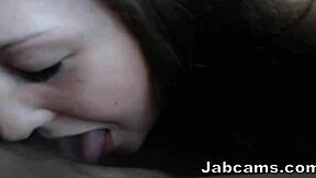 Hardcore couple dives into rough bedroom action on jabcams