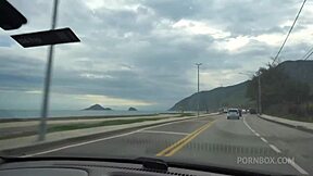 Melissa double penetrated gaping anal at nude beach crowds watch!