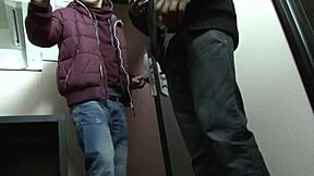 husband's milf milks black stud's cock before wife gaping anal doggystyle