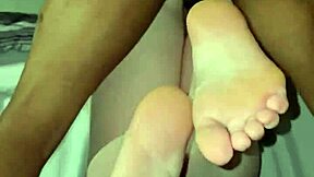 snowbunny takes bbc anal doggystyle bent over bed!