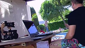 Spanish tattooed amateur Latina fucked hard outdoors on beach