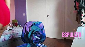 imagine my tiny latina feet guiding your pov jerkoff while i flash lingerie and petite tits