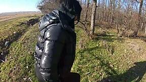 outdoor risky sex compilation has wives flashing asses getting licked and fucked