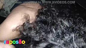 curly brunette mature licks balls and sucks old guy dry till he cums in her mouth