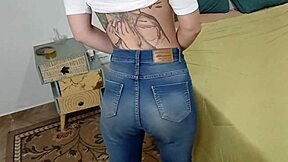 stepdad bareback pounds my huge ass until creampie overflow