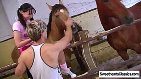 old macdonald rams tight shaved slut pussy outdoors