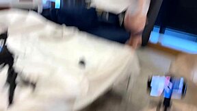 petite blonde teases in casting by dancing flashing shaved pussy ass