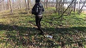 outdoor risky sex compilation has wives flashing asses getting licked and fucked