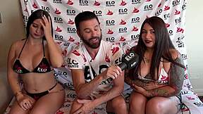 Curvy Chilean Girls Heat Up Casting Interview with Sultry Twists