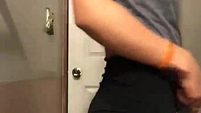 petite teen's tender ass in spandex stirs deep aching desire