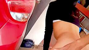 Sobrina Gets Bent Over and Fucked Hard in Monterrey Garage