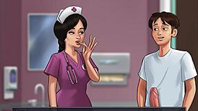 Nurse Summertie Saga Sucks Monster Patient Cock in Hospital