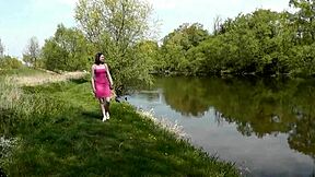 Sweet Sexy Girl's Erotic Music Clip Flashes Ass and Pussy!