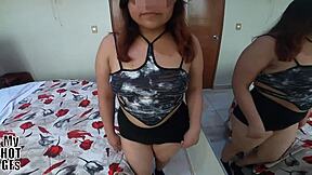 chubby alejandra's casting has her begging 'acaba dentro por favor' then creampie