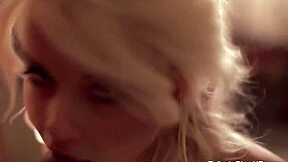 blonde babe sucks cock in erotic oral adventure