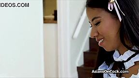 Lucky Client Pounds Exotic Maid Pasties Bent Over Doggystyle Hard