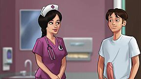 Nurse Summertie Saga Sucks Monster Patient Cock in Hospital