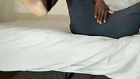 myself returning for more anal still dressed in christmas wrestling colors