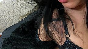 cum explodes on downjacket after dirty anal fingering