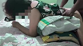 Real Cheating Wife Fucks Lover While Husband Watches Dorm Room