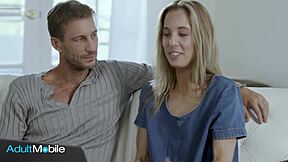 Blondie Milf Unleashes Horny Cravings on Brother-in-Law with Intense Pussy Ride and Deepthroat!