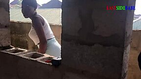 i caught my chubby ebony wife riding big black cock doggystyle in uncompleted building... damn!
