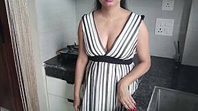 Hot Indian Stepsis Begs Stepbro For Kitchen Pounding?!